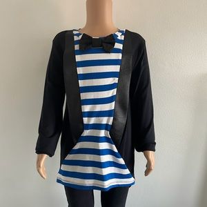 Bang Bang Copenhagen Little Girls Toxido Top  Size 5-6 NWT.